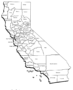 California map: Counties
