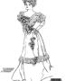 Woman in Edwardian dress