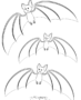 3 cute bats