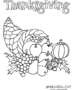 Thanksgiving cornucopia