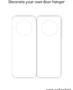 Blank door hanger