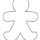 Blank gingerbread man