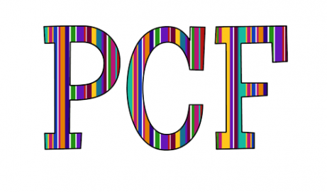 Striped alphabet letters