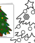 Christmas tree greeting card