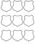 9 blank shields
