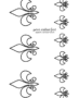 Stencils: Fleurs-de-lis