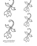 Flower flourish stencil