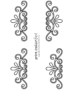 Swirl and flourish stencils