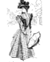 Woman in a vintage Victorian dress