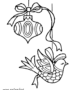 Two Christmas ornaments
