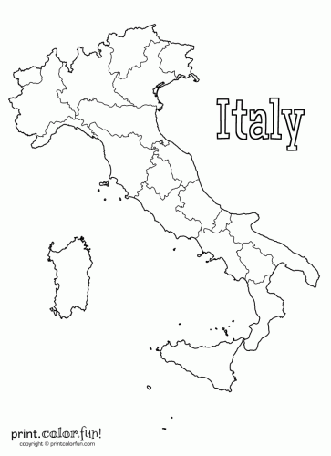 map italy