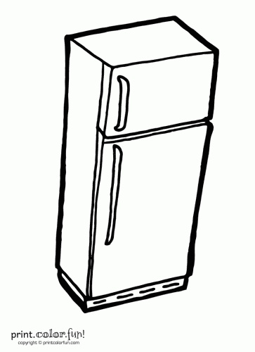 refrigerator clipart black and white - photo #14