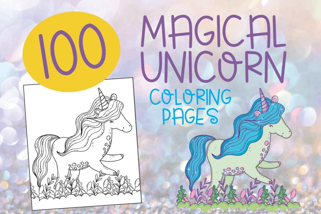 Unicorn Coloring Book For Kids: Beautiful Pink Unicorn Coloring