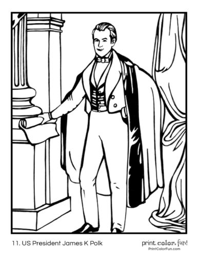 US Presidents coloring pages: Printables of the first 42 American ...