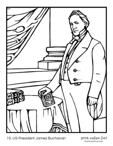 US Presidents coloring pages: Printables of the first 42 American ...