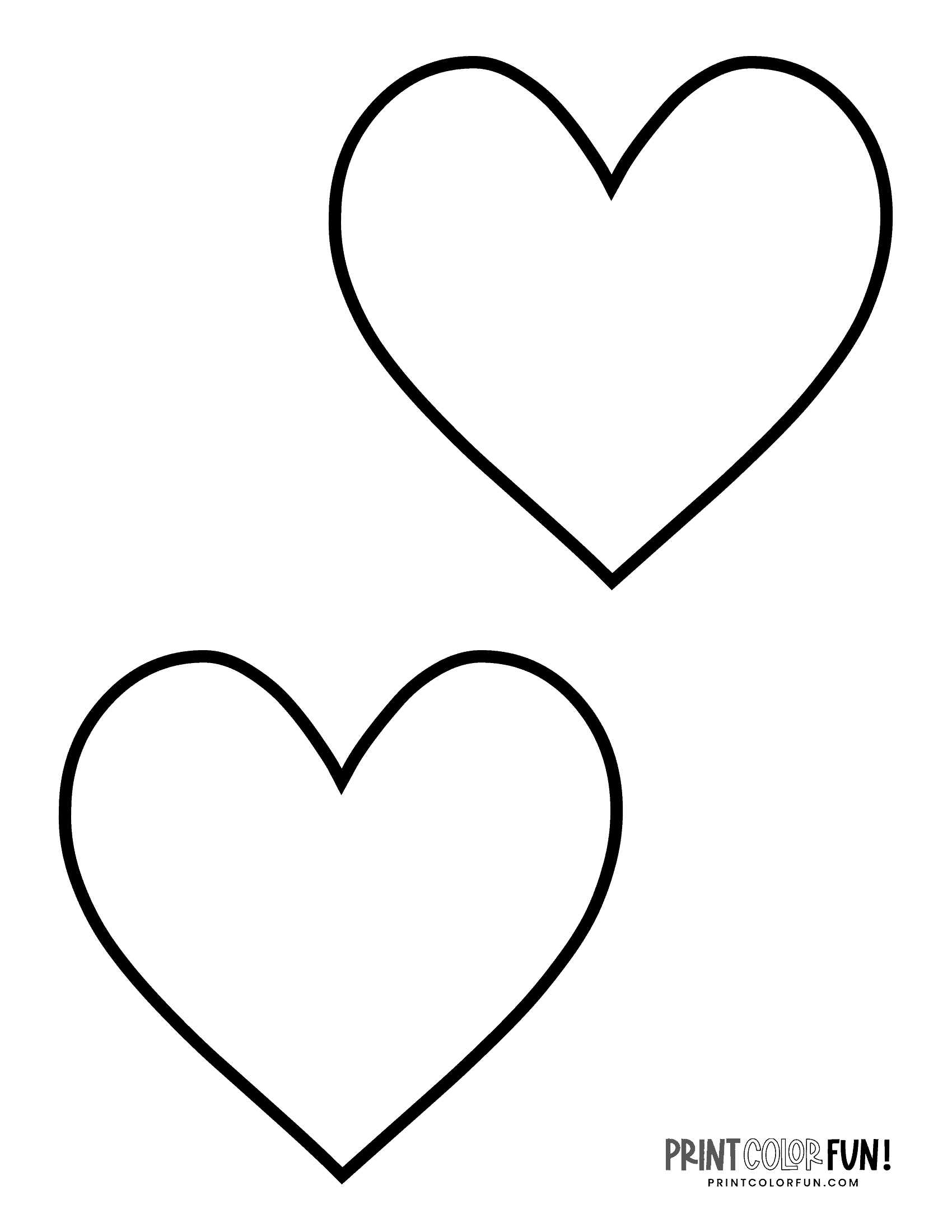 Blank Heart Printable