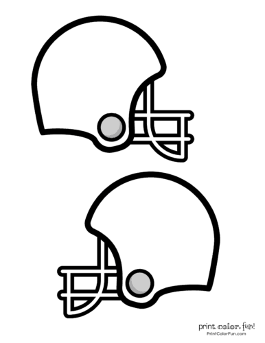 Trendy Football Helmet Coloring Pages