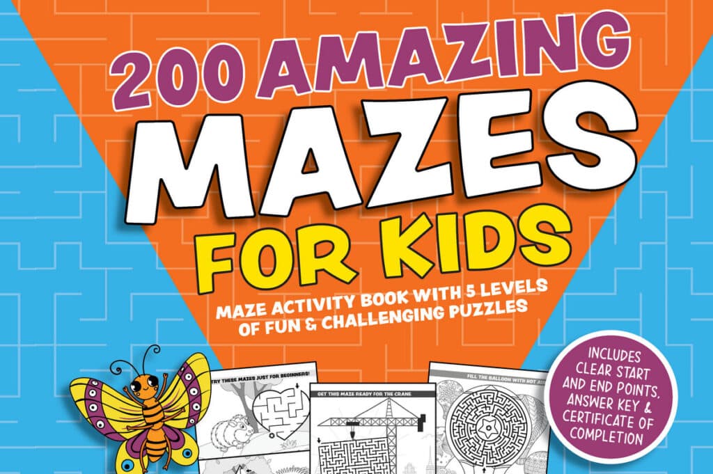 Hot air balloon maze for kids Print Color Fun!