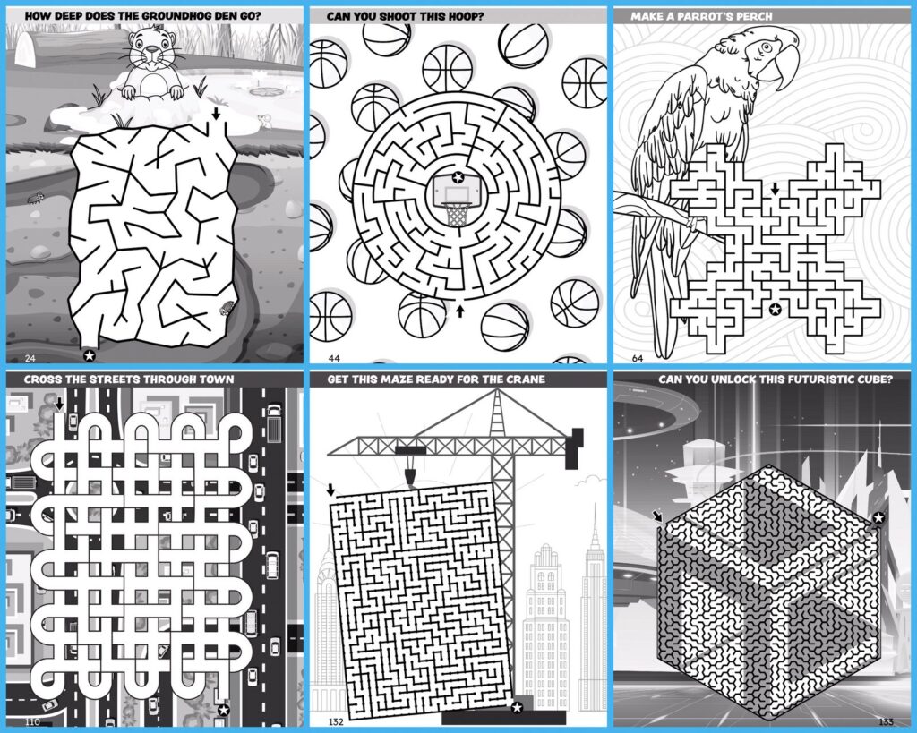  Mazes - Activity Books: Books