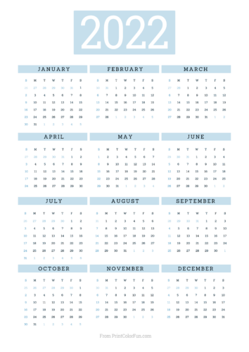 free printable calendars for 2022 print color fun