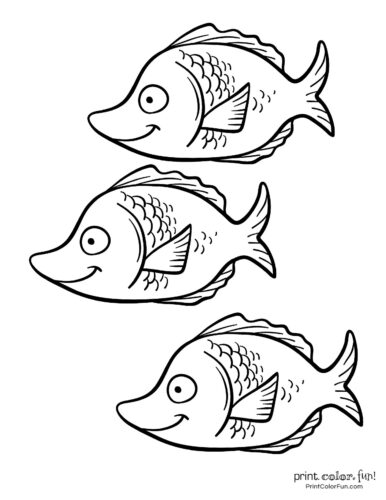 Download Top 100 Fish Coloring Pages Cute Free Printables Print Color Fun