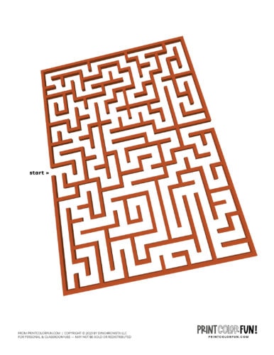 3D shape easy beginner maze from PrintColorFun com (1)