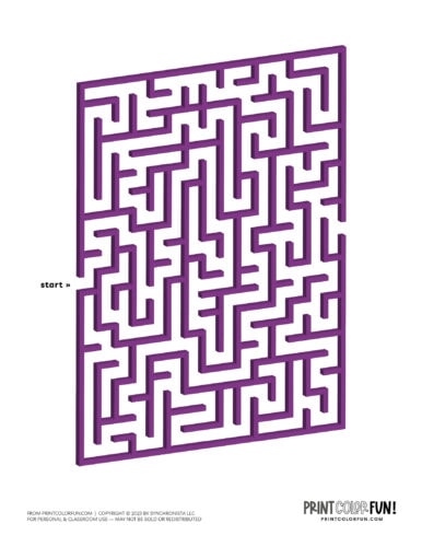 3D shape easy beginner maze from PrintColorFun com (2)