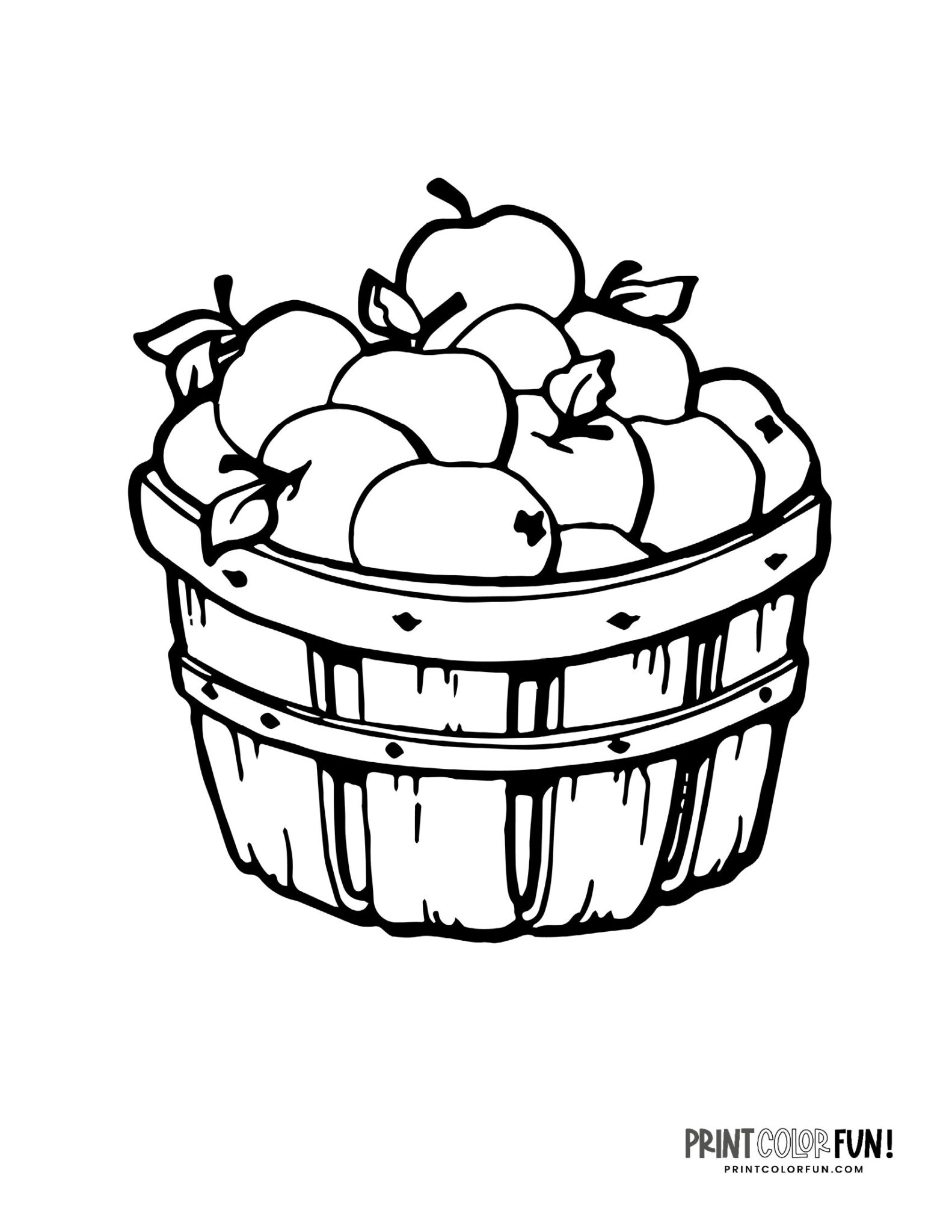 23 apple clipart & coloring pages to celebrate the autumn apple season ...