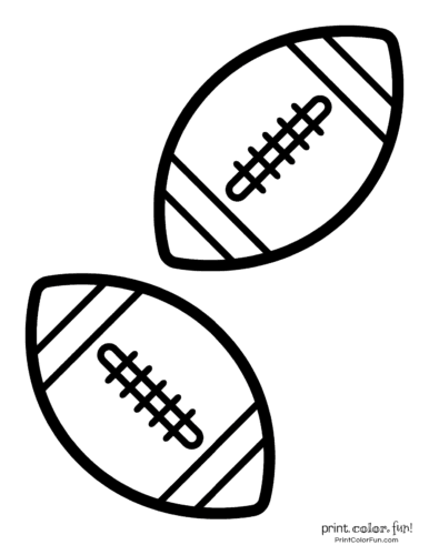 Football Color Pages To Print Coloring Printables