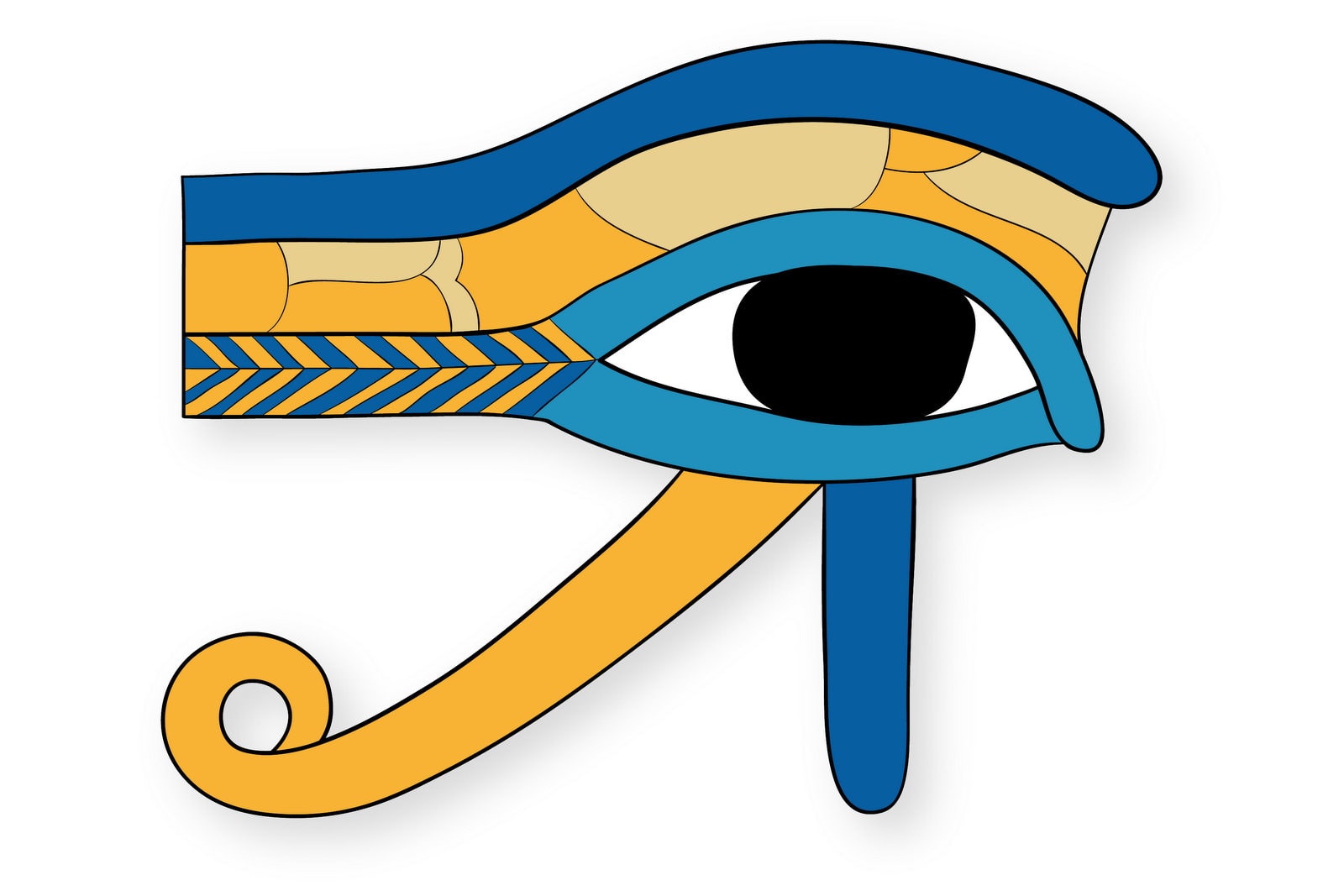 Ancient Egyptian Eye of Horus coloring pages