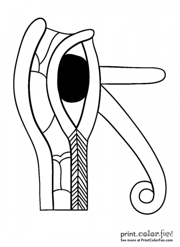 Eye of Horus - Anti stress Adult Coloring Pages