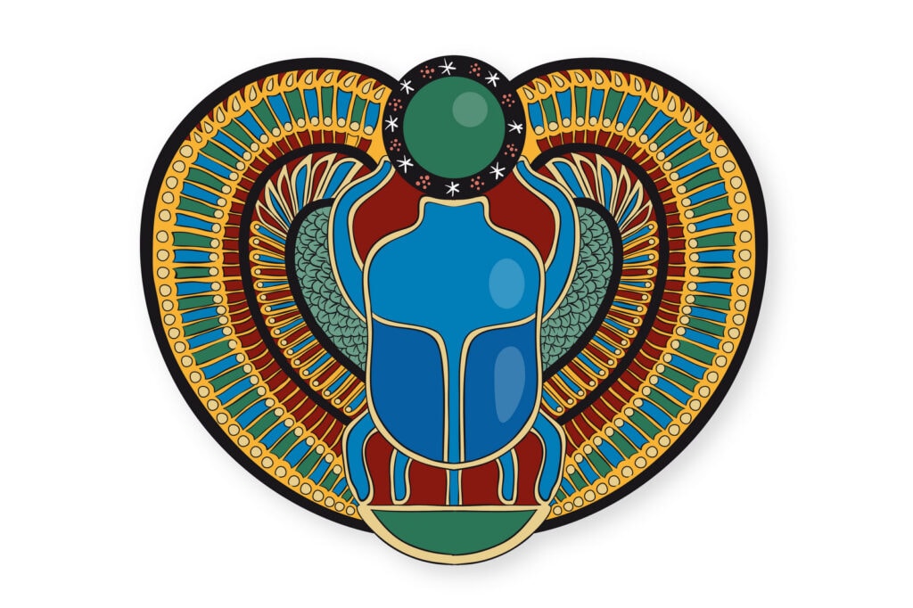 Ancient Egyptian scarab beetle coloring pages - Print Color Fun!