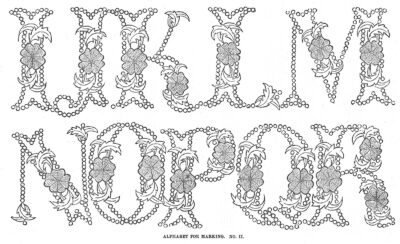 Antique lettering - typeface - font from 1869 (3)