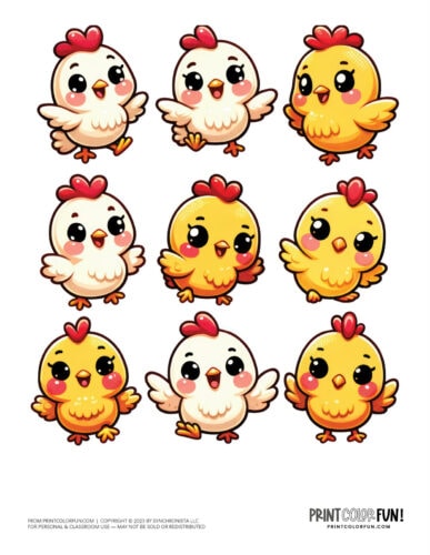 Baby chick color clipart from PrintColorFun com 2