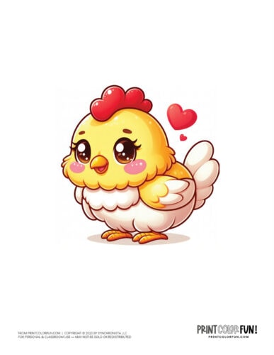 Baby chick color clipart from PrintColorFun com 3