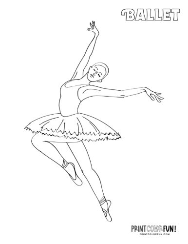Ballet dancers - Ballerina coloring page