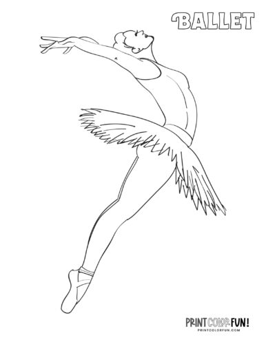 Ballerina coloring pages