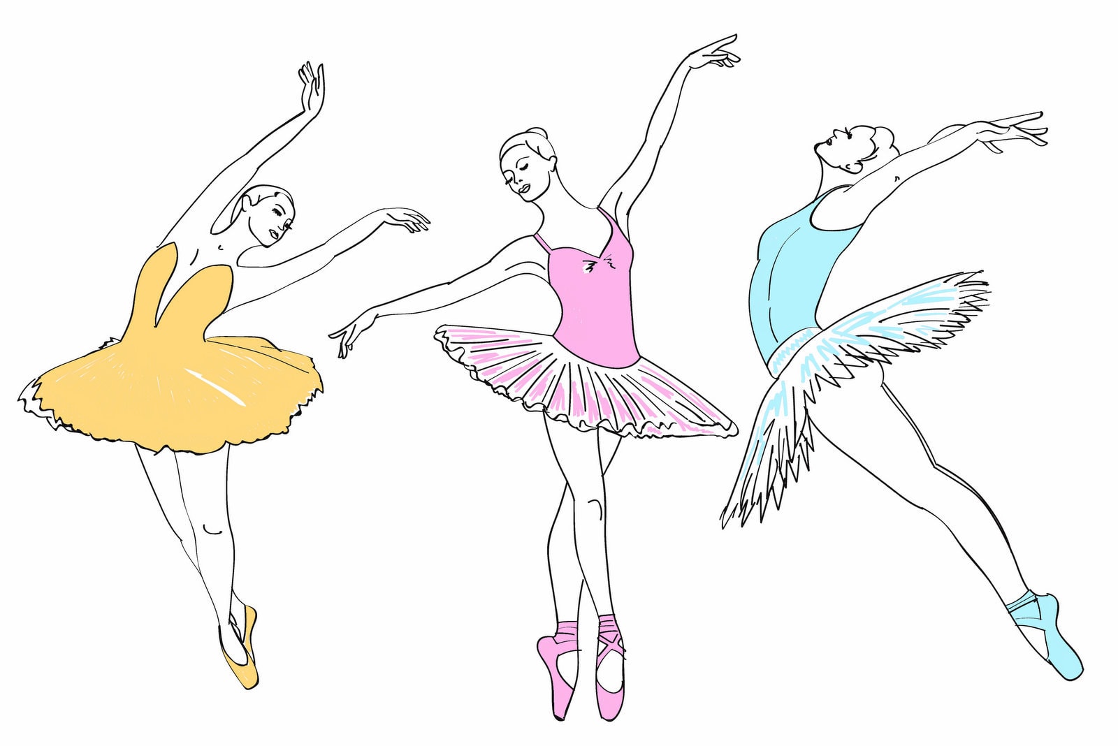 6 Beautiful Ballerina Coloring Pages Print Color Fun 