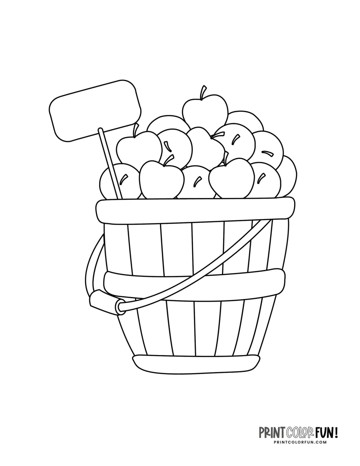 23 apple clipart & coloring pages to celebrate the autumn apple season ...