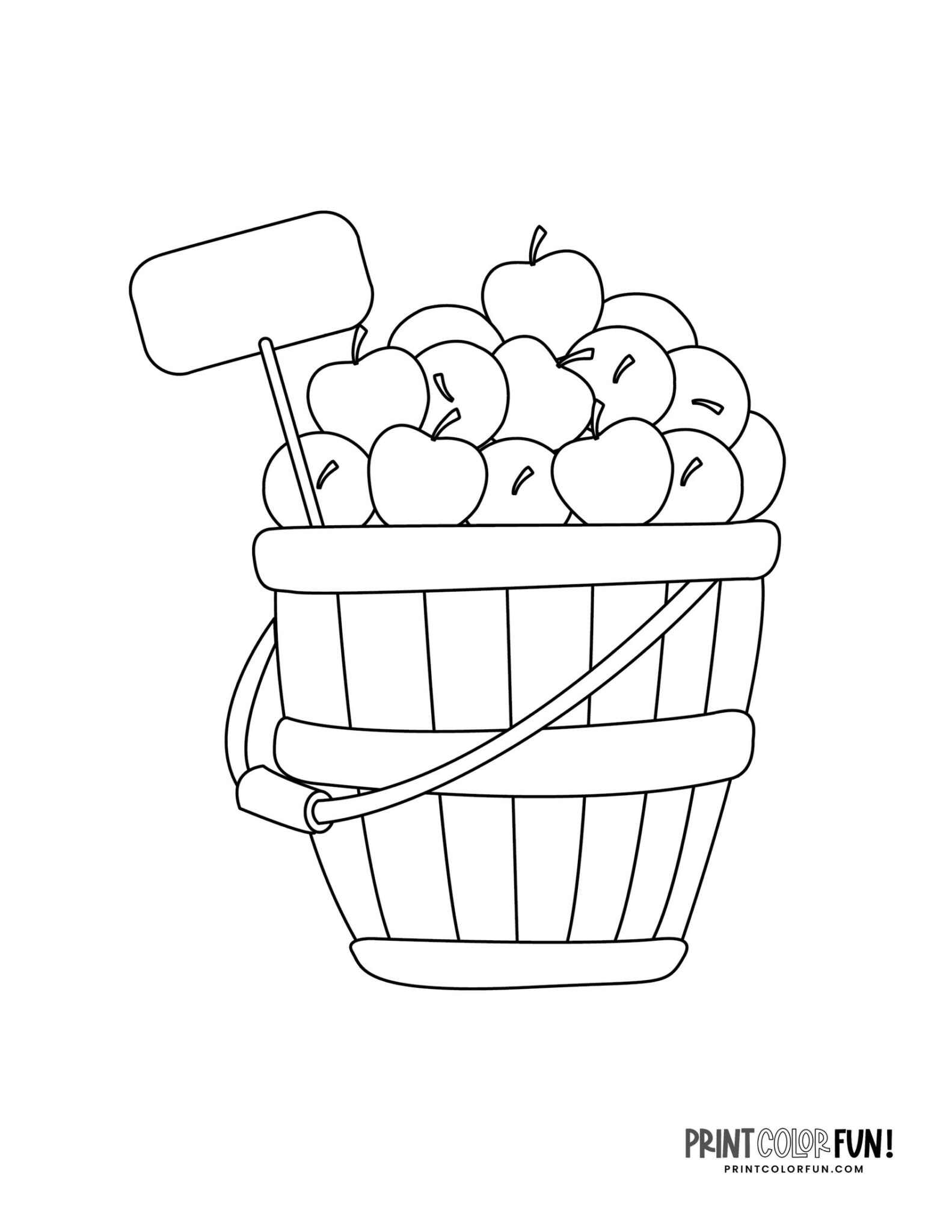 23 apple clipart & coloring pages to celebrate the autumn apple season ...