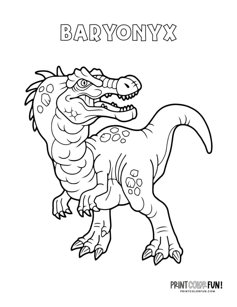 25 dinosaur clipart & coloring pages offer some prehistoric fun, at ...