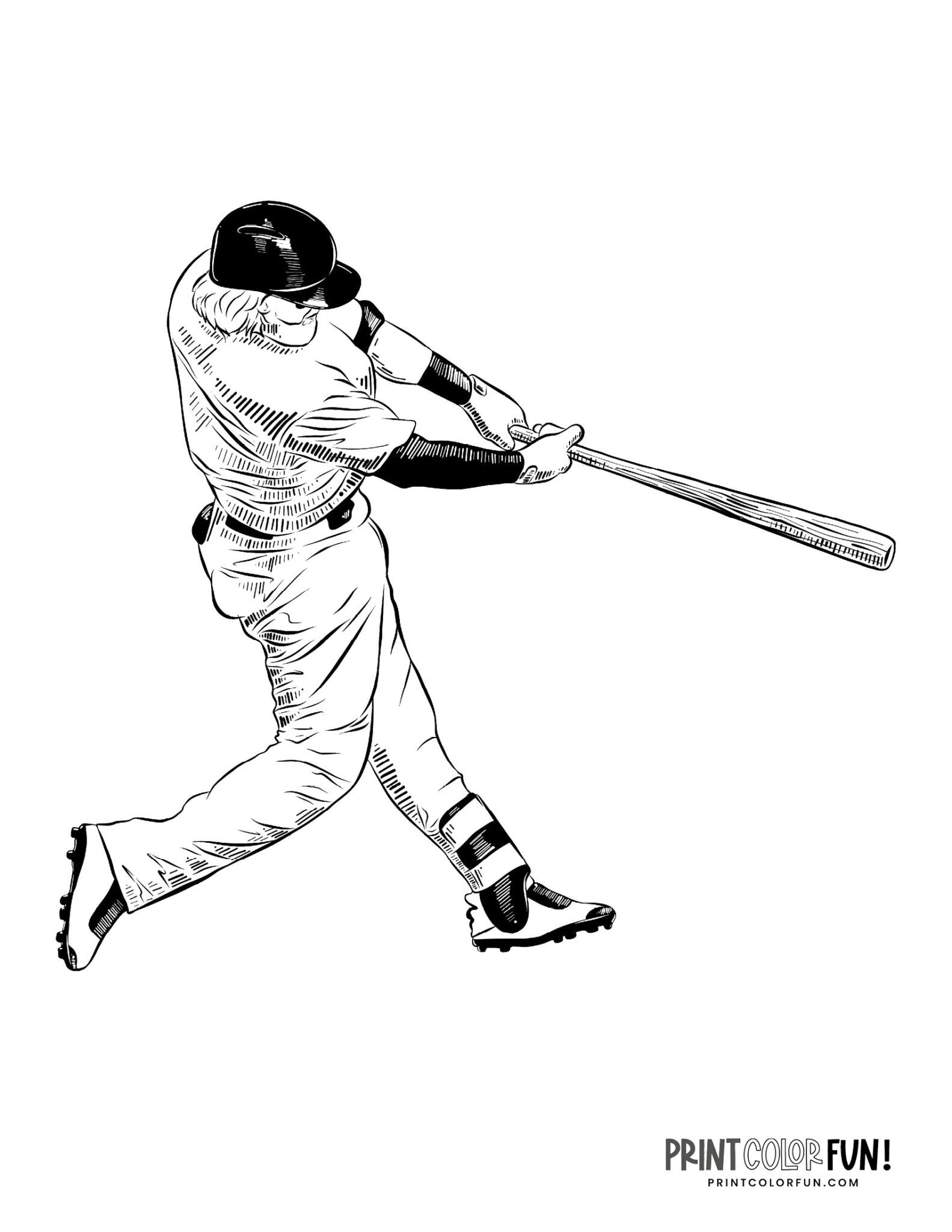 16 baseball player coloring pages & clipart Free sports printables, at