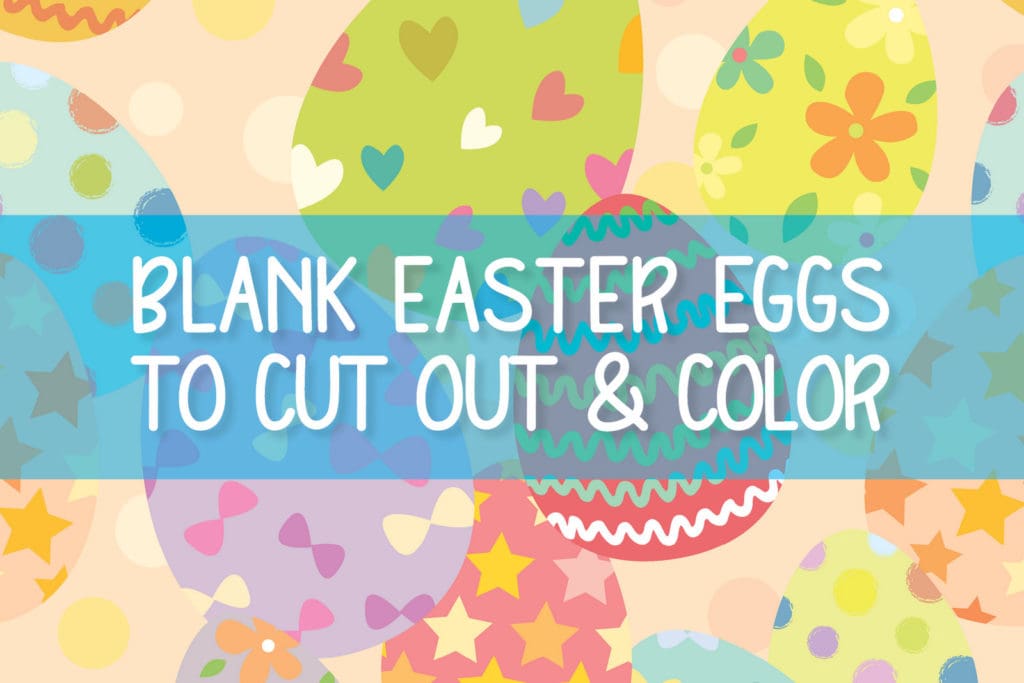 Blank easter eggs