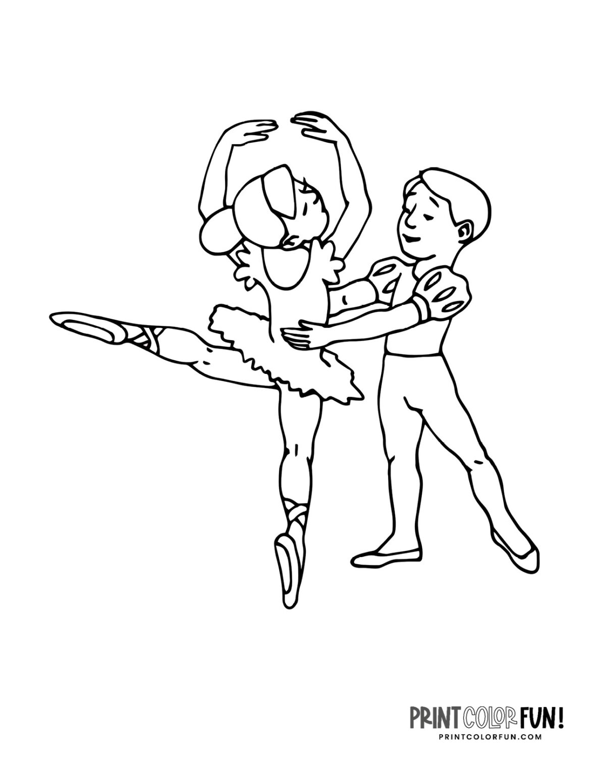 12 ballerina coloring pages: Ballet printables & fun facts, at ...