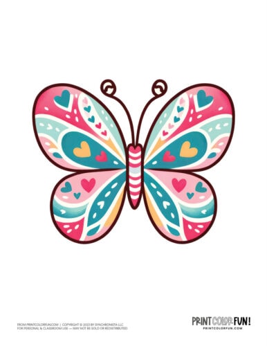 Butterfly color clipart from PrintColorFun com 1