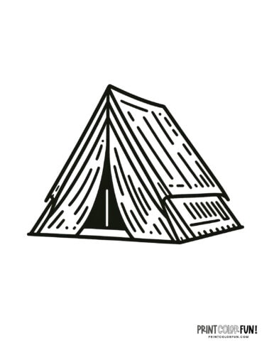 Camping coloring page from PrintColorFun com 04