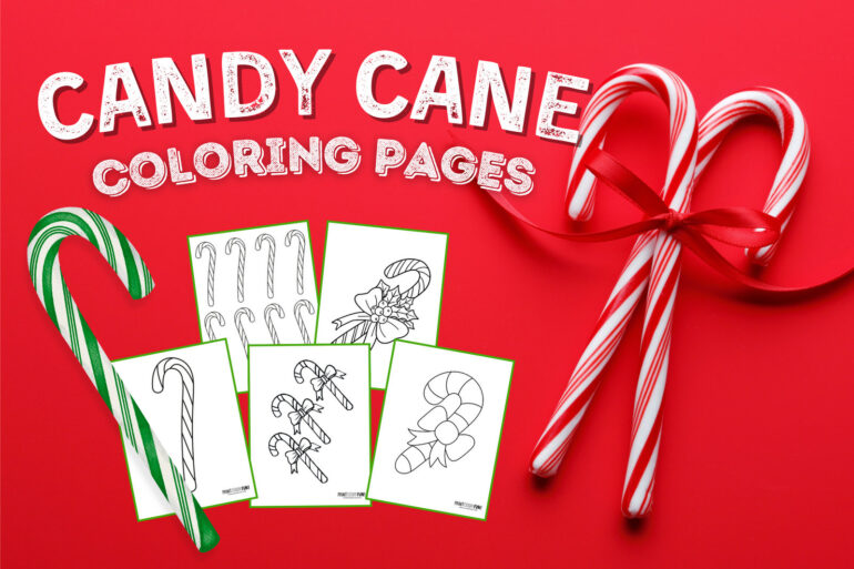 Candy cane clipart and coloring pages at PrintColorFun com