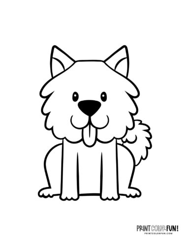 Cartoon dog coloring page at PrintColorFun com 05