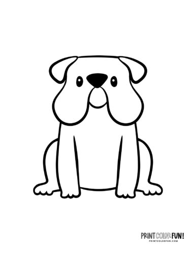 Cartoon dog coloring page at PrintColorFun com 08