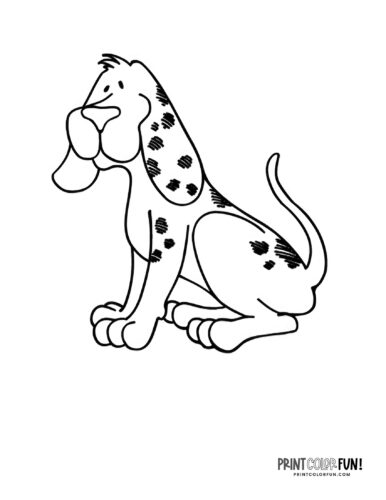 Cartoon dog coloring page at PrintColorFun com 11